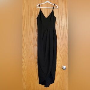 BHLDN Anthropologie Black Midi Formal Cocktail Dress